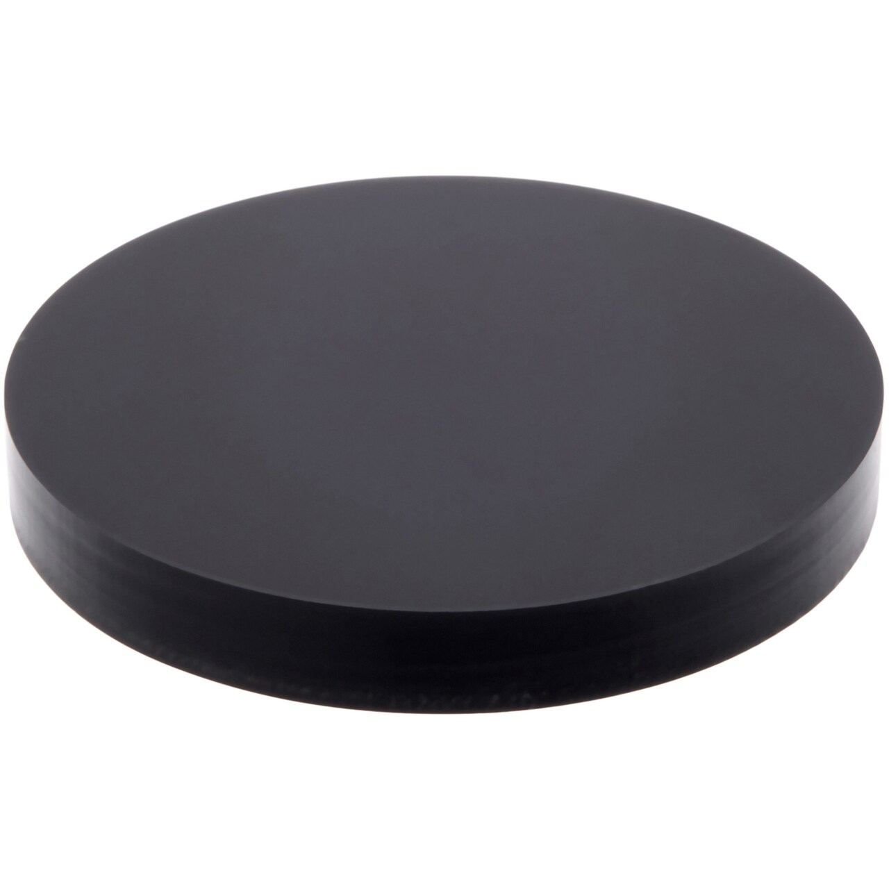 Plymor Black Acrylic Round Standard-Edge Display Base, 1.5" W x 1.5" D x 0.25" H